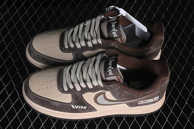 All categories Nk Air Force 1 Air Force series Nk Air Force 1 Low Air Force low-top Nike Air Force 1'07 Low Brown and light khaki Air Force 1 low-top casual sneakers KL1688-001
